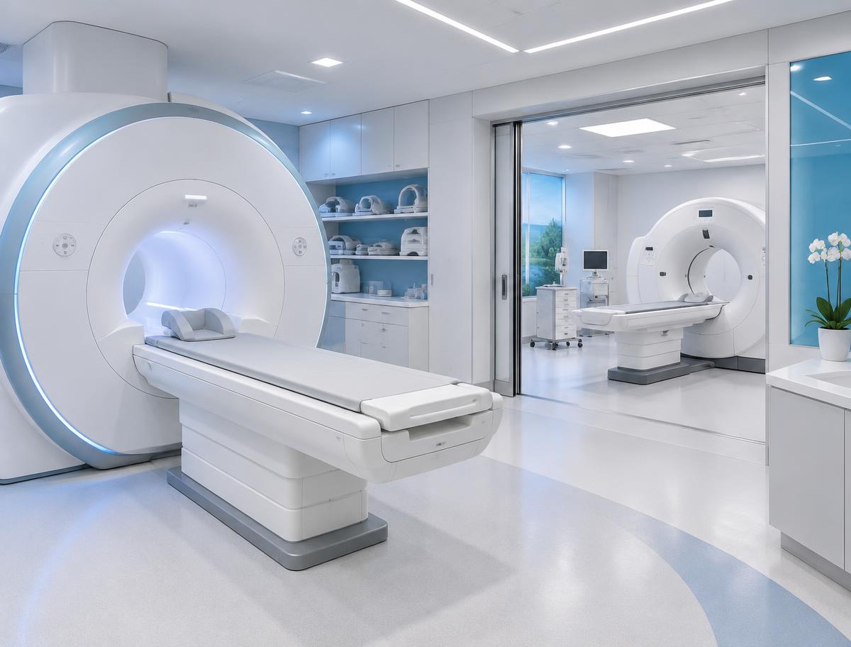 Equipamentos de ressonância e tomografia